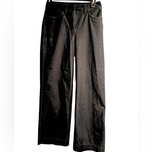 Lululemon Black City Sleek Wide Leg Pant 25" Waist 30" Inseam Travel Career